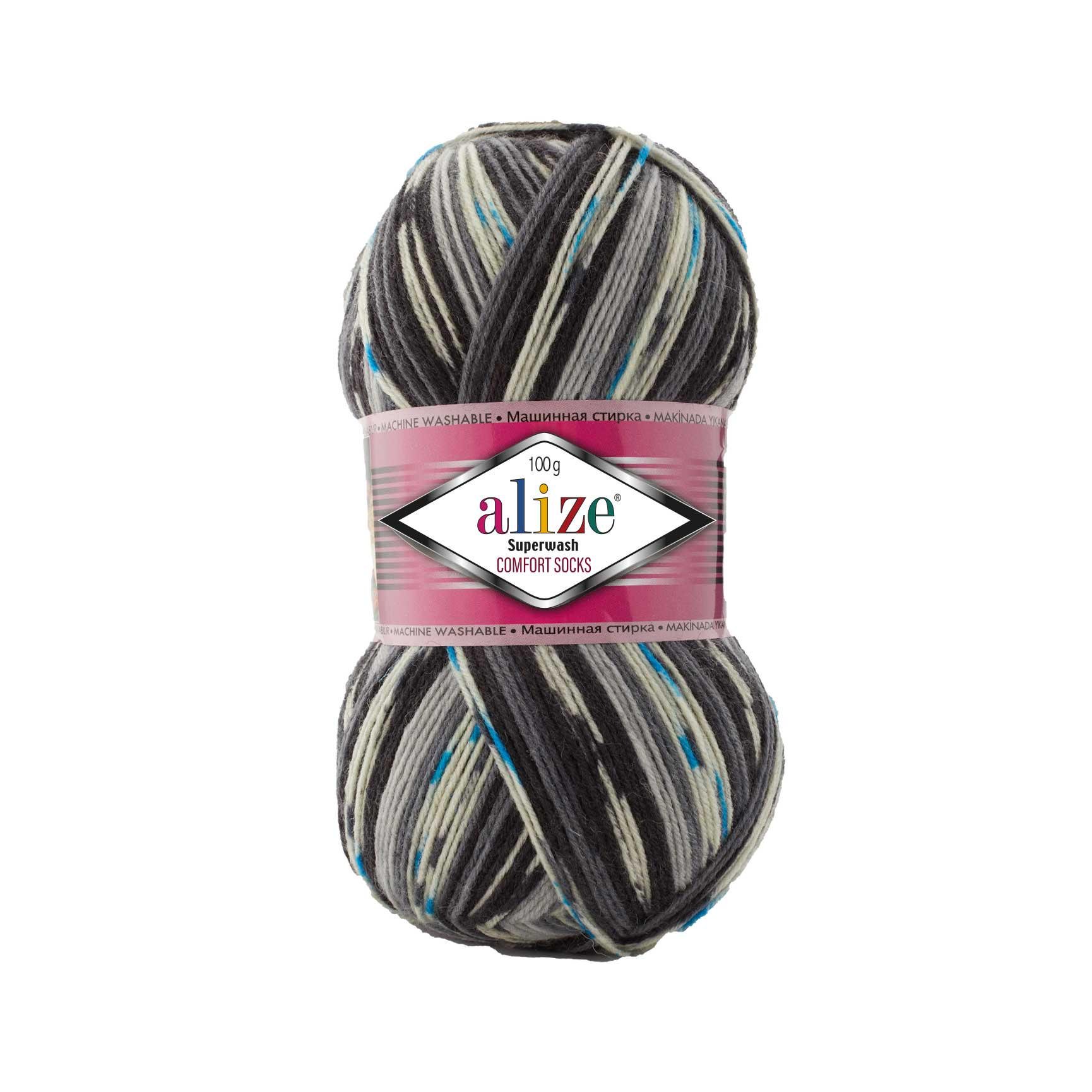Пряжа Alize Superwash 100 7650