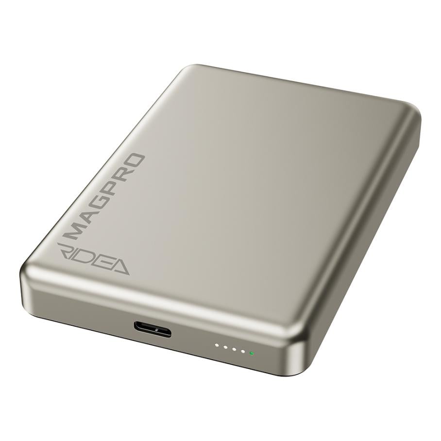 Повербанк Ridea RP-M10 MAGPRO 10000 мА/ч магнитный MagSafe Qi 15W PD/QC 20W алюминиевый корпус Titan (37693989)