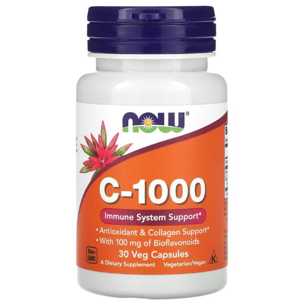 Витамин C Now Foods Vitamin C-1000 30 вег. капс. (000025255) Витамин C Now Foods Vitamin C-1000 30 вег. капс. (000025255)