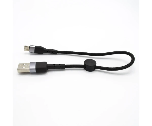 Кабель Data XO NB117 MicroUSB 2,1A 25 см Черный - фото 3