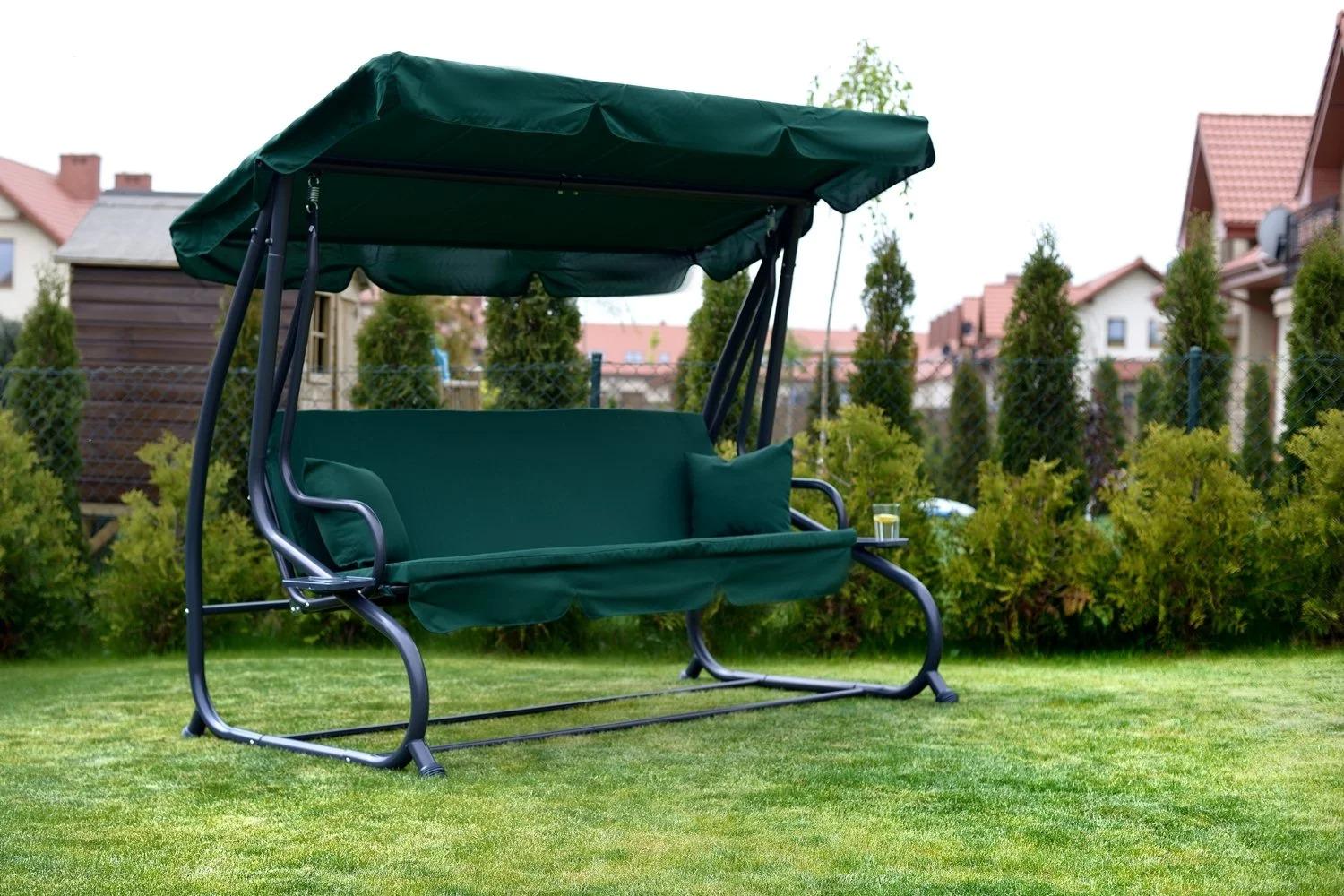 Садова гойдалка-диван Fregat Relax Plus розкладна Зелений - фото 2 Садова гойдалка-диван Fregat Relax Plus розкладна Зелений - фото 2