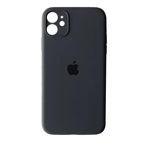 Силиконовый Чехол Накладка Закрытая Камера Silicone Case Full Camera Для iPhone 12 Space Grey Силиконовый Чехол Накладка Закрытая Камера Silicone Case Full Camera Для iPhone 12 Space Grey