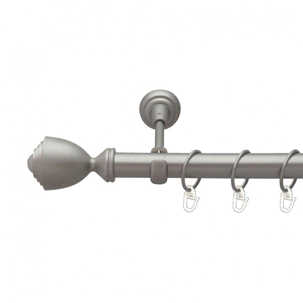 Карниз Orvit Палацио однорядный гладкий 25 мм 160 см Сатин (6322039)