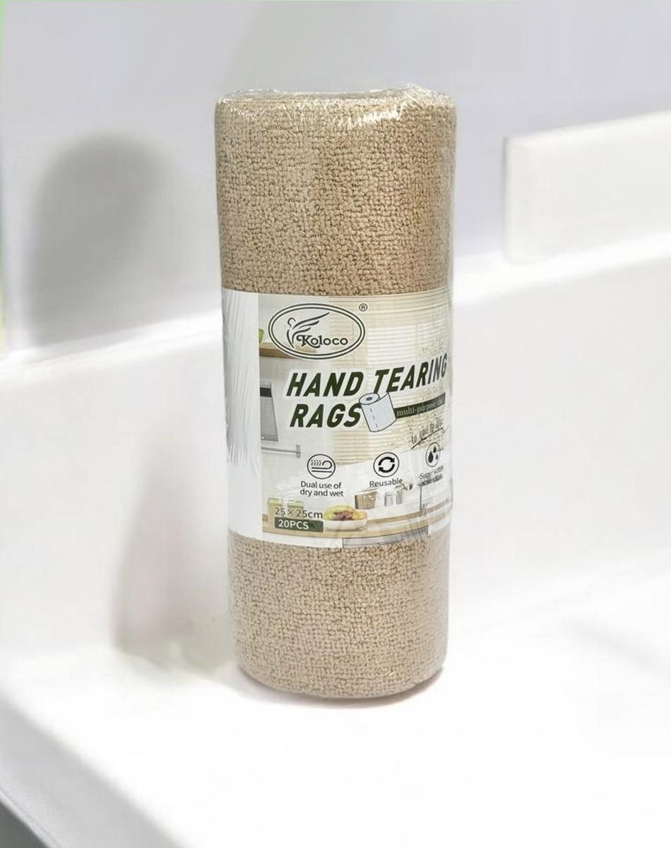 Серветка мікрофібра Koloco в рулоні 20 шт. Сірий (987) - фото 3