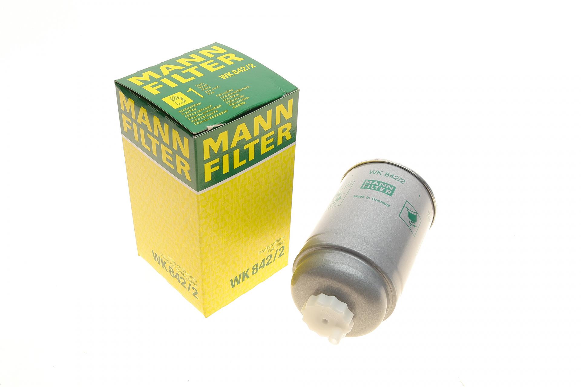 Фильтр топливный Mann-Filter для DAF 400/Inveco Daily I-II/Volvo 240/340-360 1,2D-4,2D (WK 842/2)