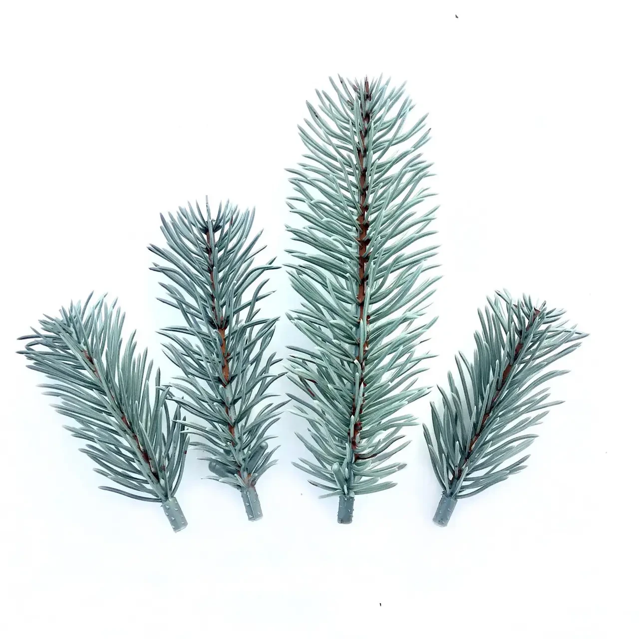 Ветвь новогодная HVOYA искусственная еловая в наборе для рукоделия 600 шт. Голубой (CNT00010571)