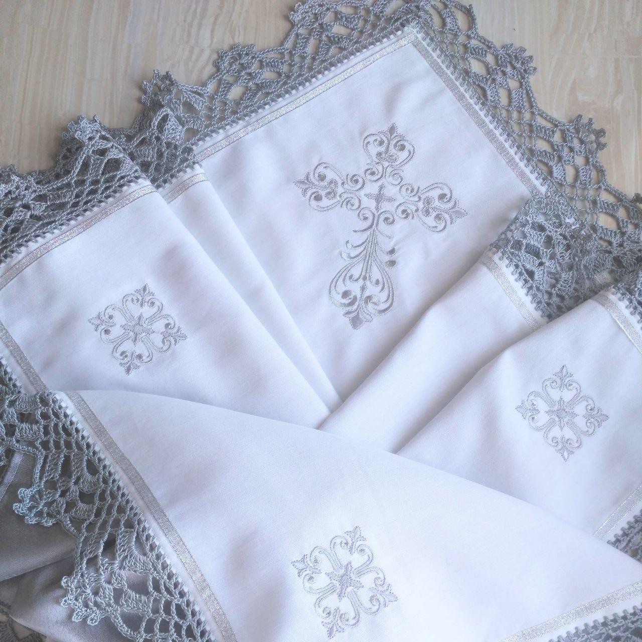 Крыжма крестильная Любовь Богородицы с кружевом (2181654527) - фото 7 Крыжма крестильная Любовь Богородицы с кружевом (2181654527) - фото 7