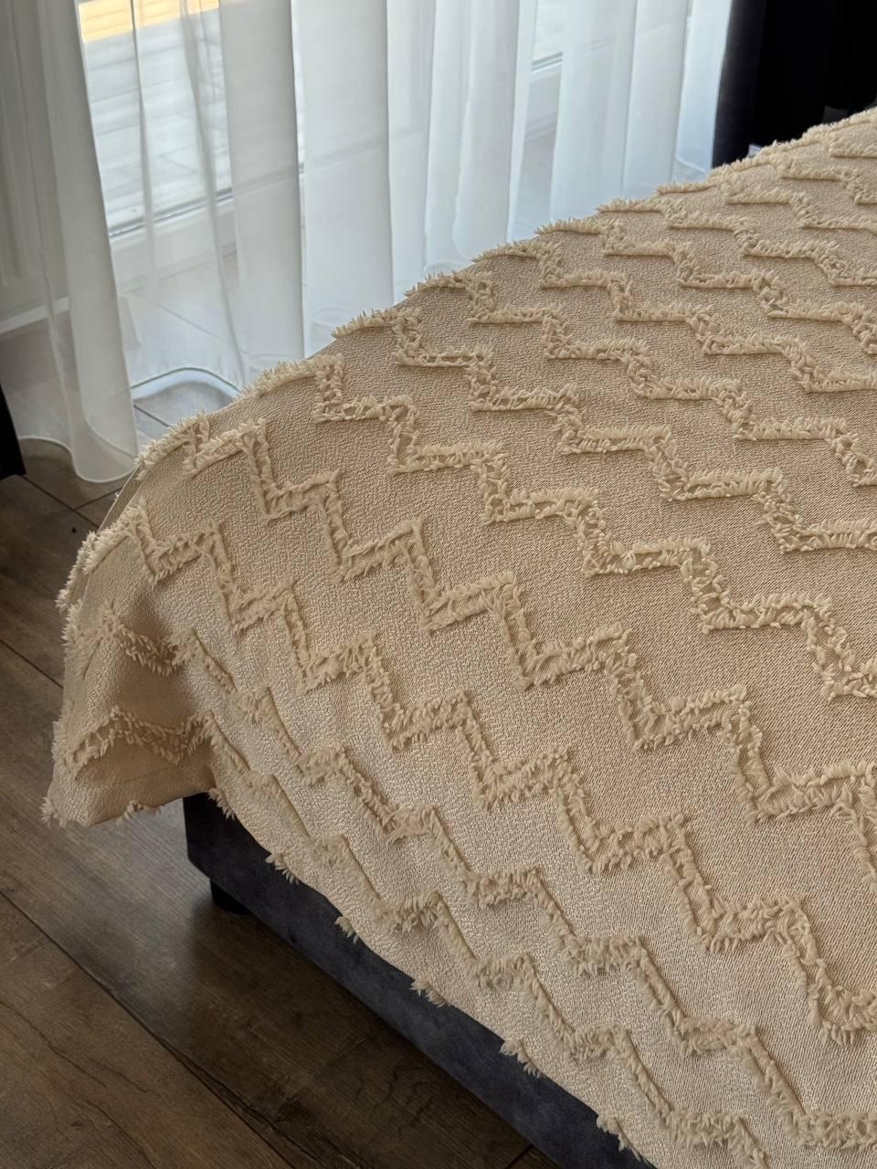 Покрывало Хельга 140x250 см Бежевый (20774-4-140x250cm) - фото 11 Покрывало Хельга 140x250 см Бежевый (20774-4-140x250cm) - фото 11