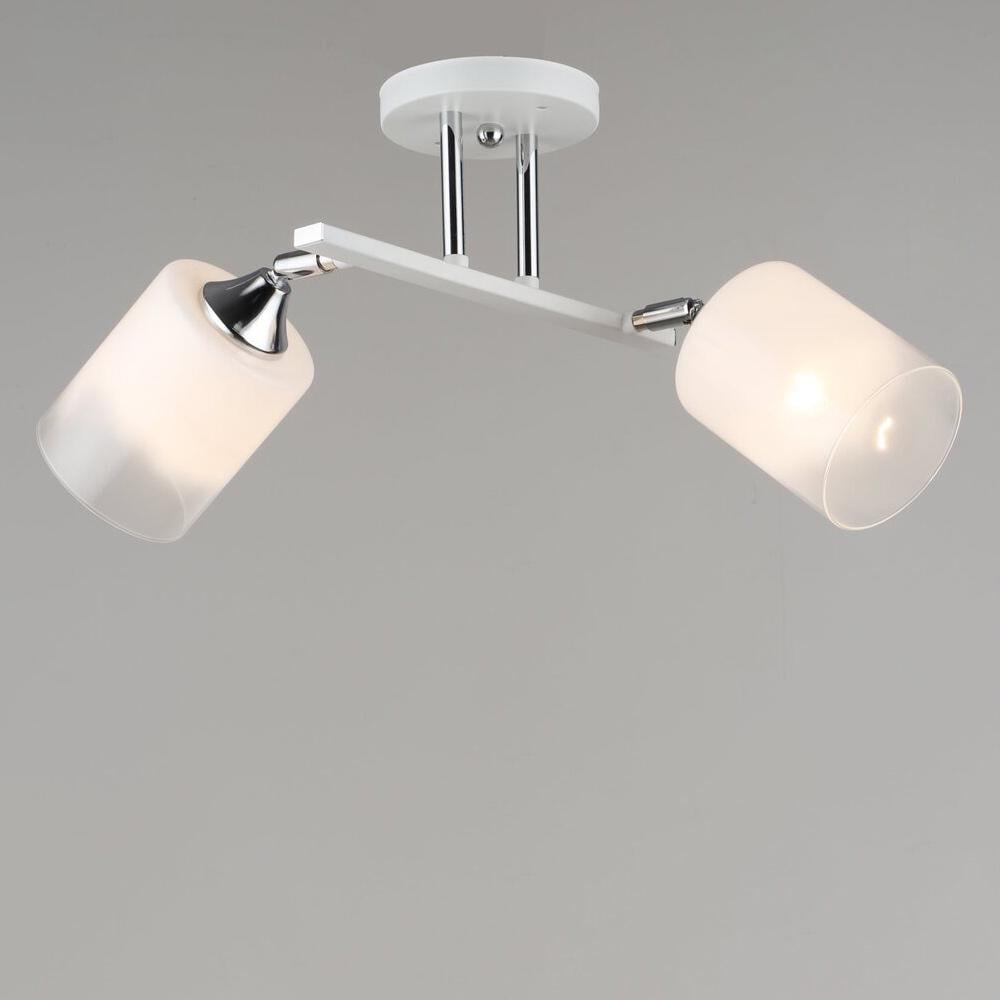 Люстра потолочная Light House SRS-20843/2 Белый/Хром/Белый с прозрачным (137889) Люстра потолочная Light House SRS-20843/2 Белый/Хром/Белый с прозрачным (137889)