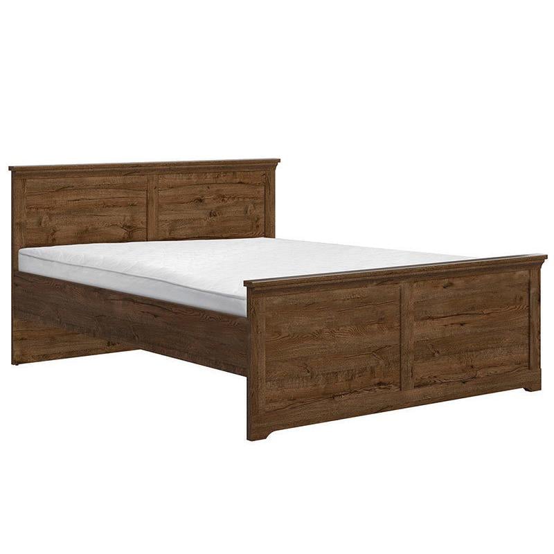 Кровать классическая двуспальная Gerbor Патрик LOZ/160 с ламелевым каркасом Дуб эйприл (20005610)