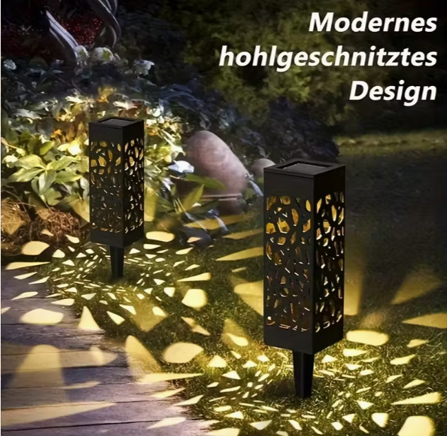 Садовий світильник на сонячній батареї ажурний для газону Тепле біле світло (1707) - фото 15