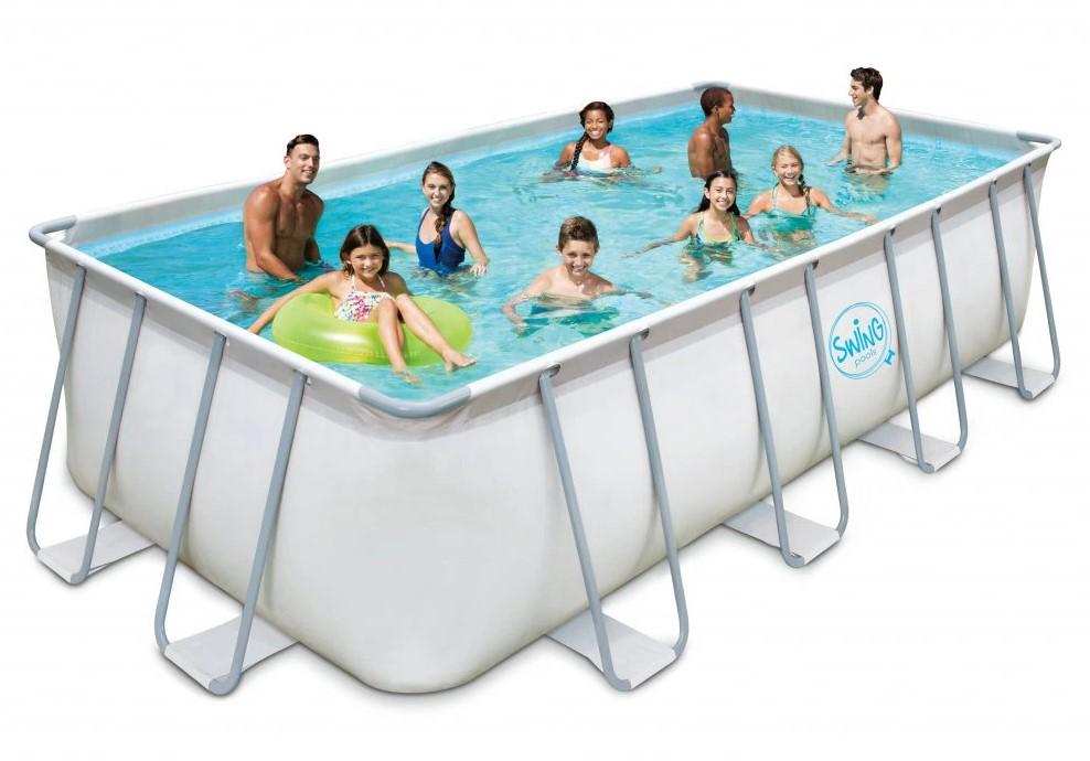 Бассейн на металлическом каркасе AZURO SWING 3EXB0208 прямоугольный без фильтра 2,74х5,49х1,32 м (4264) - фото 3 Бассейн на металлическом каркасе AZURO SWING 3EXB0208 прямоугольный без фильтра 2,74х5,49х1,32 м (4264) - фото 3