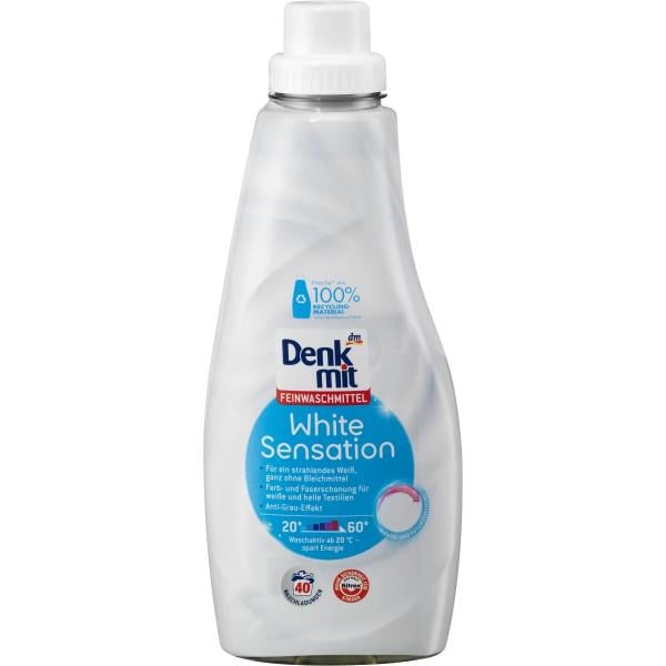 Гель для стирки белого белья Denkmit White Sensation 1 л 40 стирок