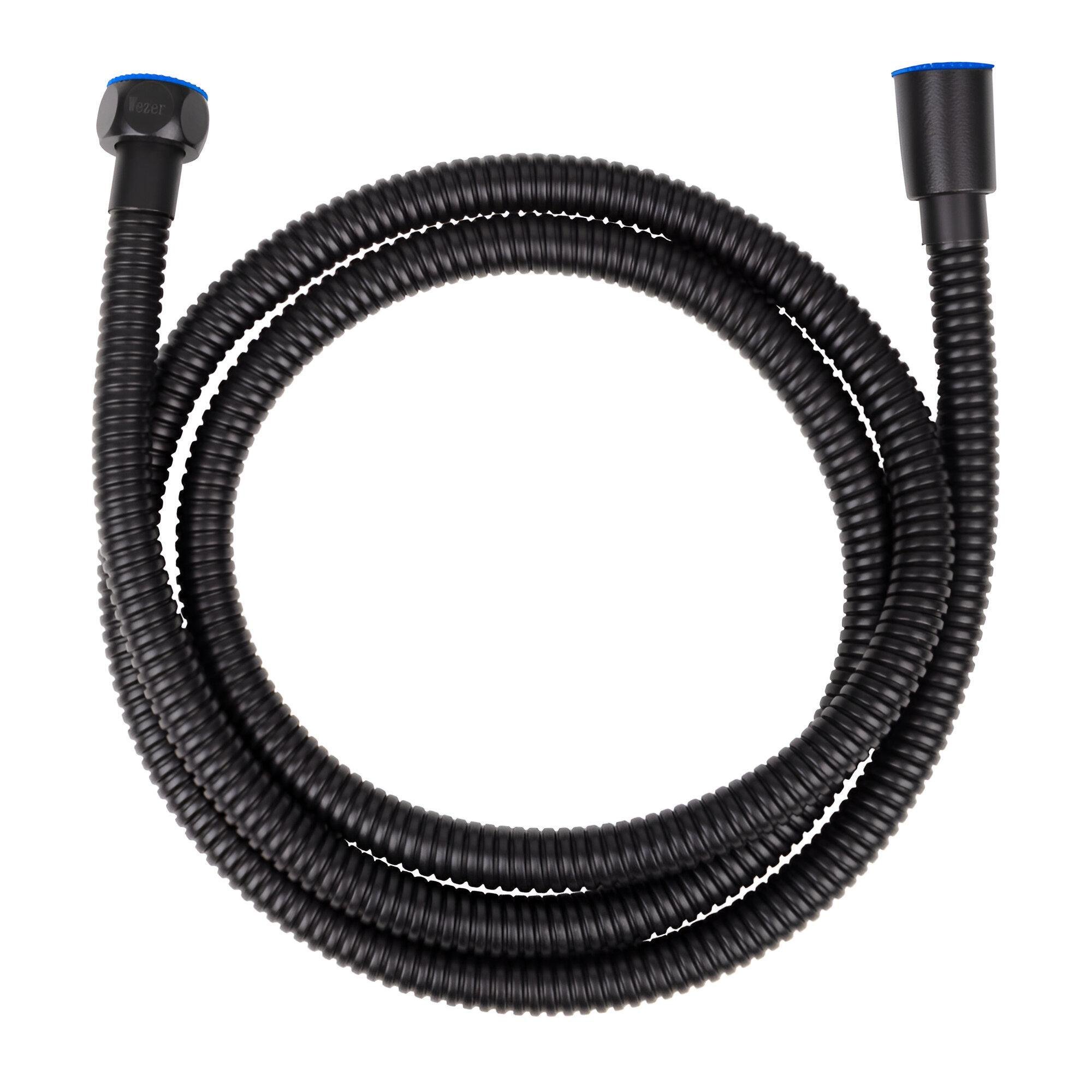 Шланг душовий Wezer WKR-009-150B 150 см Чорний (SQ-1046299)