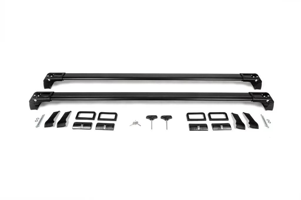 Поперечены в штатные места под ключ Wingbar V3 Erkul для Toyota Land Cruiser 200 2007-2021 гг. алюминий/пластик 2 шт. Серый