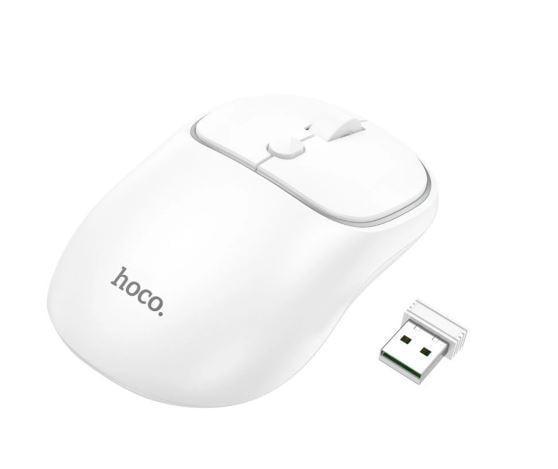 Комп'ютерна мишка Hoco GM25 Royal dual-mode бездротова 2 режими Білий (2210098336)