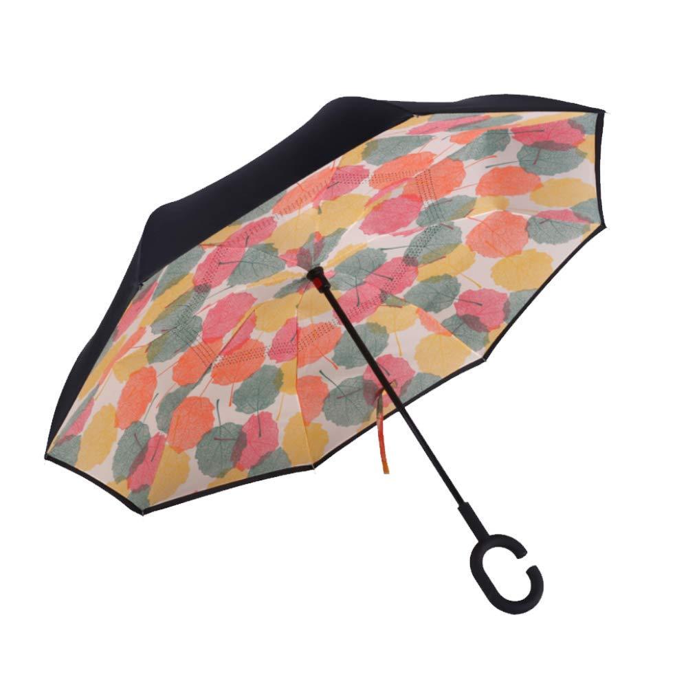 Зонтик умный Lesko Up-Brella Кленовый лист