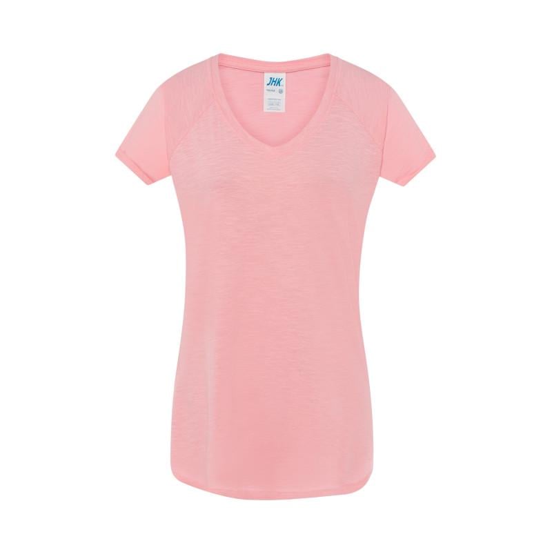 Футболка JHK URBAN SLUB LADY L/XL Розовый неон (PKN)