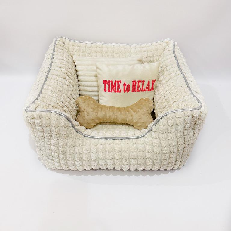 Лежанка для собак Amore mio Cane Бридж Time to Relax до 4 кг 52х52х23 см (DB-0108) - фото 4