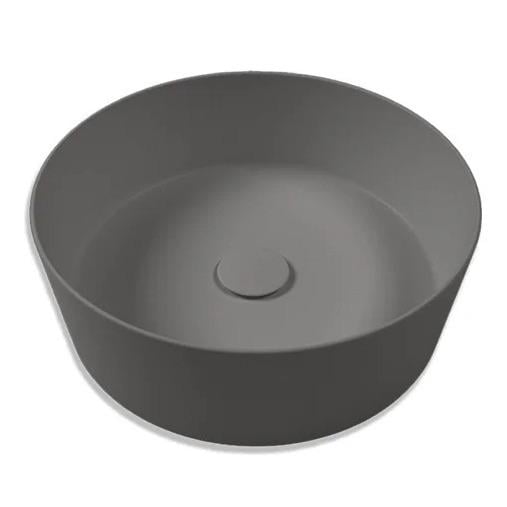 Умывальник накладной Hatria Happyhour 400x400 круглый, антрацит матовый (A0Y1VG08)