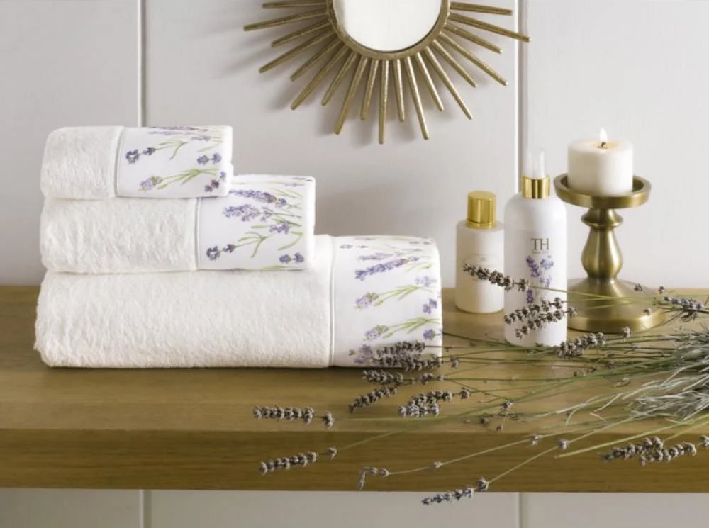 Набор полотенец Tivolyo Home Lavander Garden 50х100/75х150 см