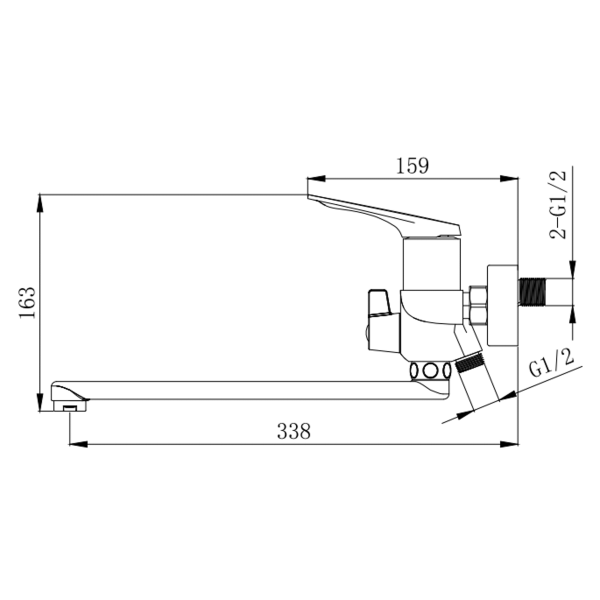 Смеситель для ванны Venta BF305DG (104253) - фото 4 Смеситель для ванны Venta BF305DG (104253) - фото 4