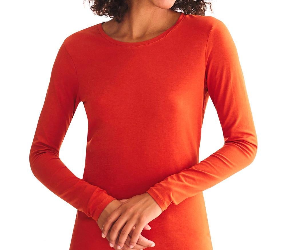 Футболка C&A 77580/2065943x26 довгий рукав жіноча XS Помаранчевий (184265)
