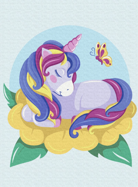 Картина по номерам BrushMe Цветущий единорог 30х40 см (KBS0104)
