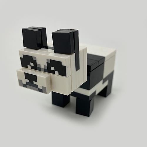 Конструктор фигурка iBlock Панда Minecraft Panda 5,5 см