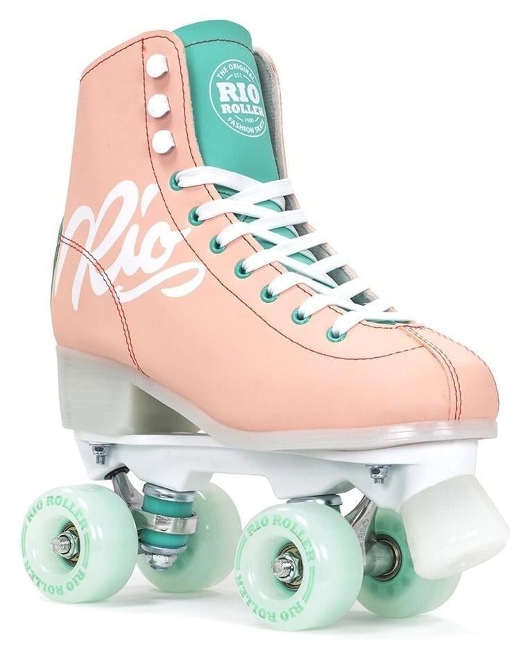 Ролики Rio Roller Script 38 Персиково-зеленый