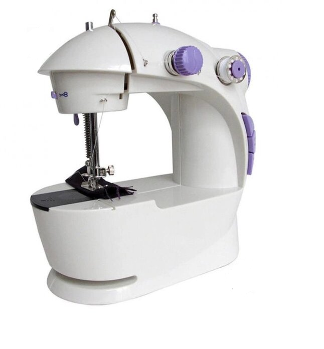 Машинка швейная с подсветкой Sewing Machine 201 4в1 мини с педалью