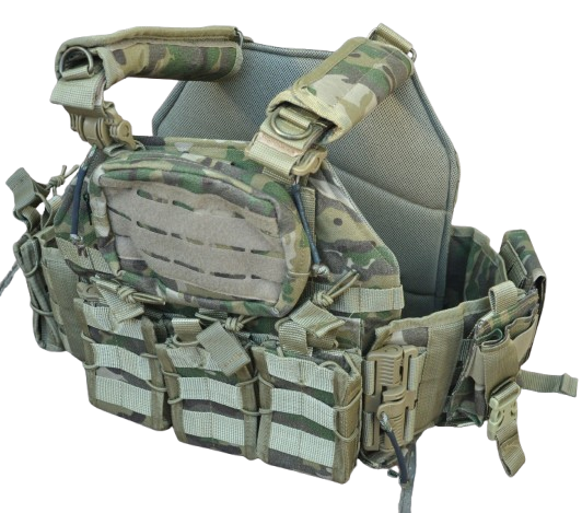 Плитоноска з підсумками з 4 точками швидкого скидання Мультикам (2602182173) Плитоноска з підсумками з 4 точками швидкого скидання Мультикам (2602182173)