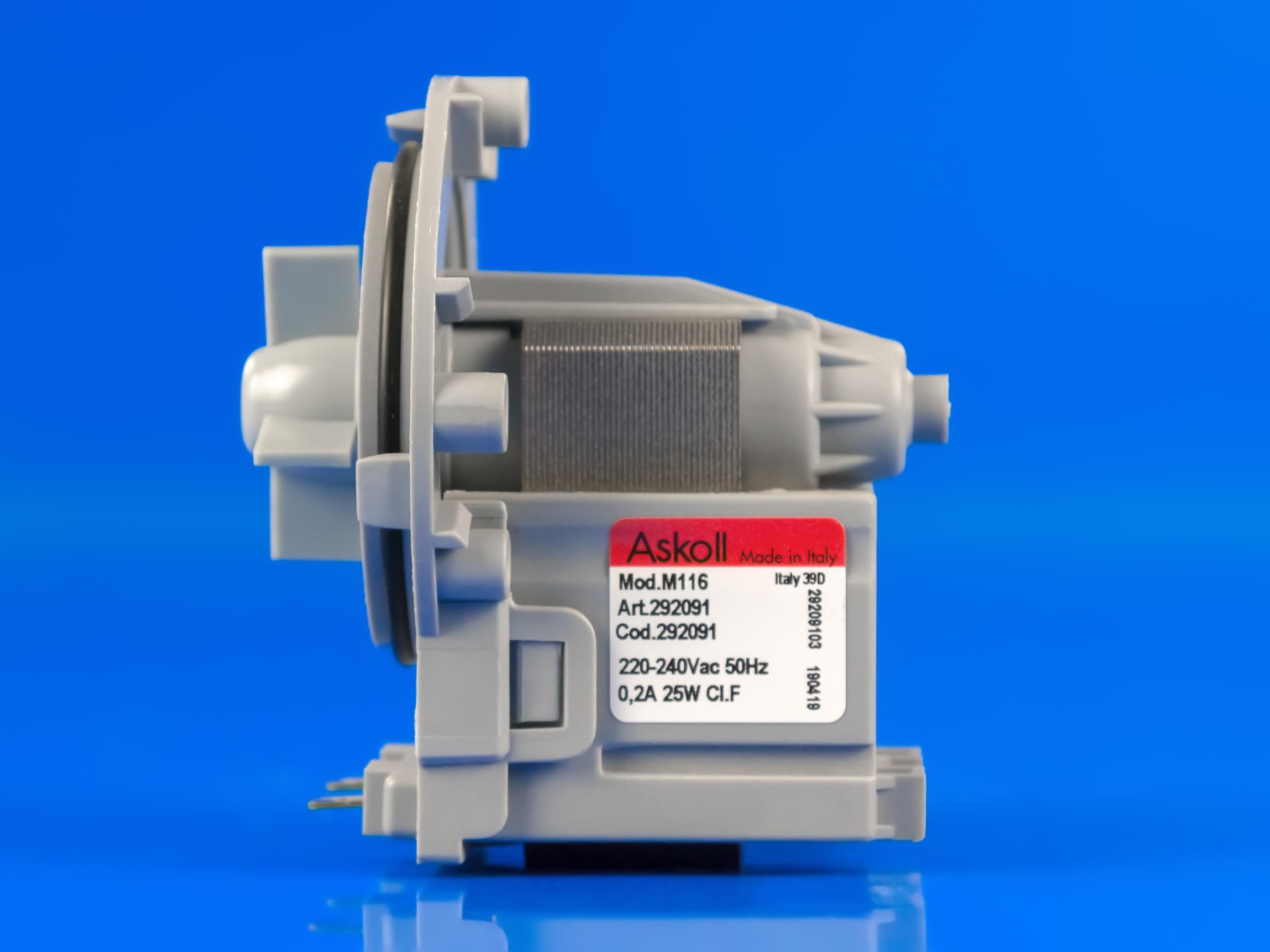 Насос для пральної машини Askoll MOD. M116 25 W - фото 5 Насос для пральної машини Askoll MOD. M116 25 W - фото 5