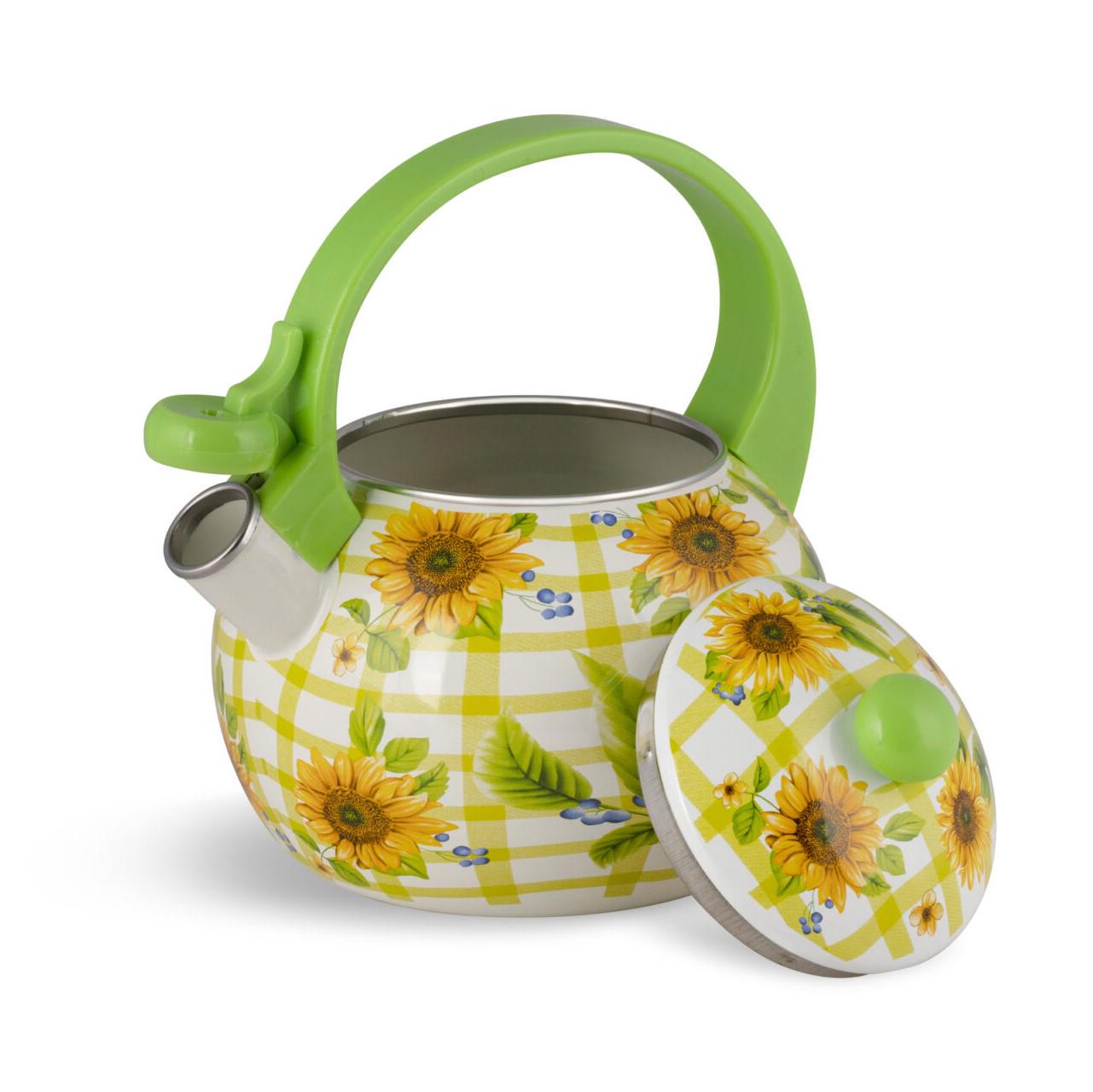 Чайник со свистком Edenberg EB-1745 эмалированный 2,2 л - фото 2 Чайник со свистком Edenberg EB-1745 эмалированный 2,2 л - фото 2