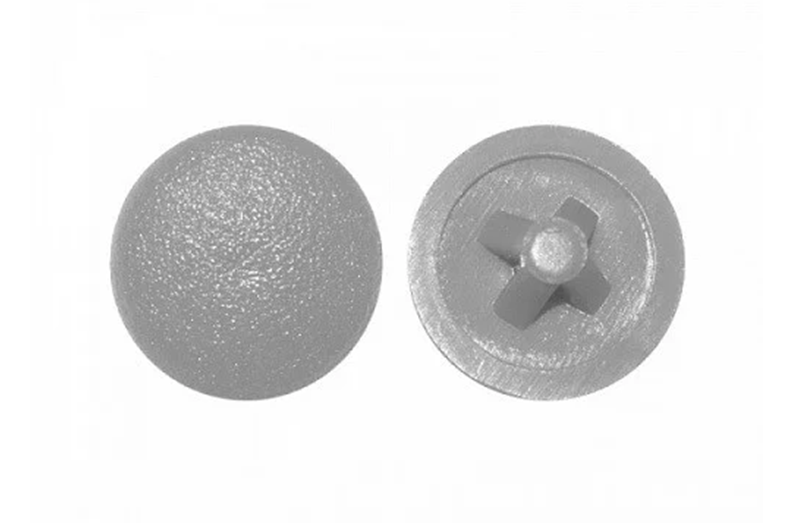 Крышка Metalvis Ø12 мм полиэтилен для шурупа Ø3,5-5 мм PZ2 100 шт. Пепельный (94000000094S000000)