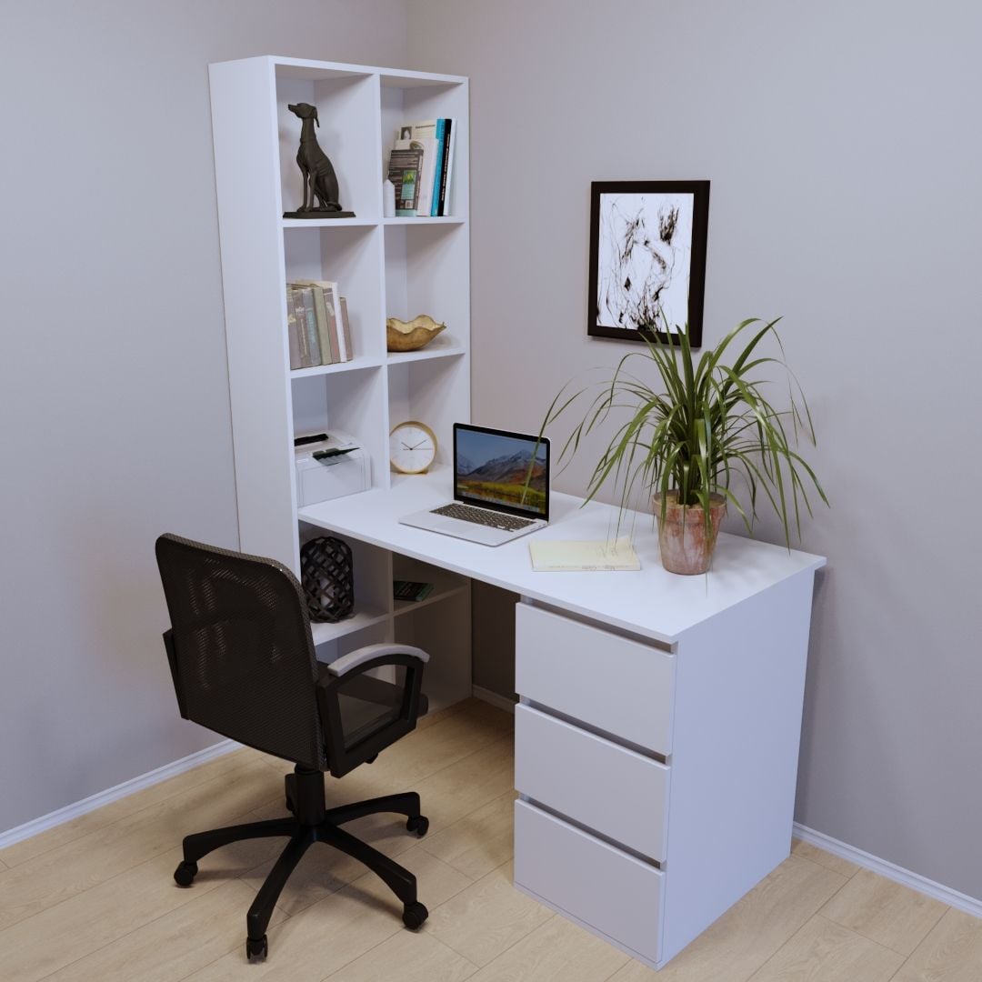 Компьютерный стол Тиса Мебель СП-114 Белый (66731867e57546781045cc82) Компьютерный стол Тиса Мебель СП-114 Белый (66731867e57546781045cc82)