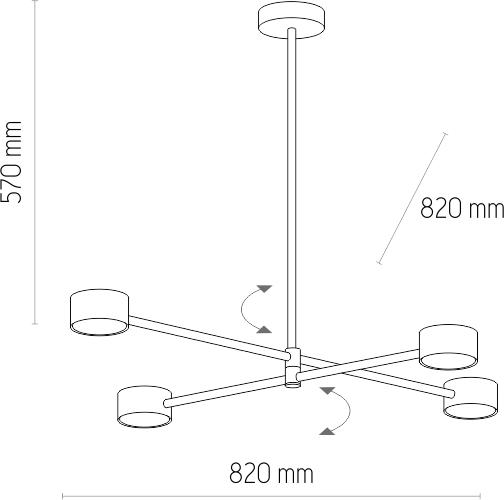 Люстра TK LIGHTING 6417 DORA - фото 3