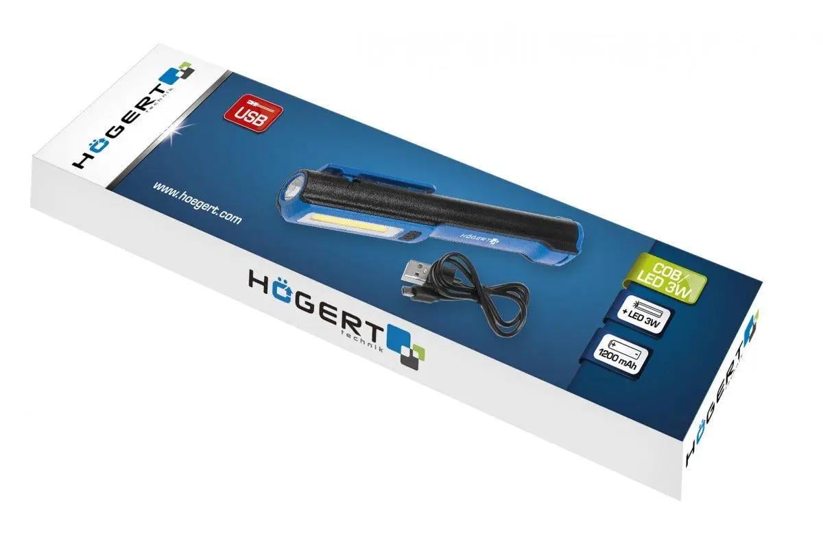 Фонарик инспекционный Hogert зарядка через USB (HT1E406) - фото 4 Фонарик инспекционный Hogert зарядка через USB (HT1E406) - фото 4