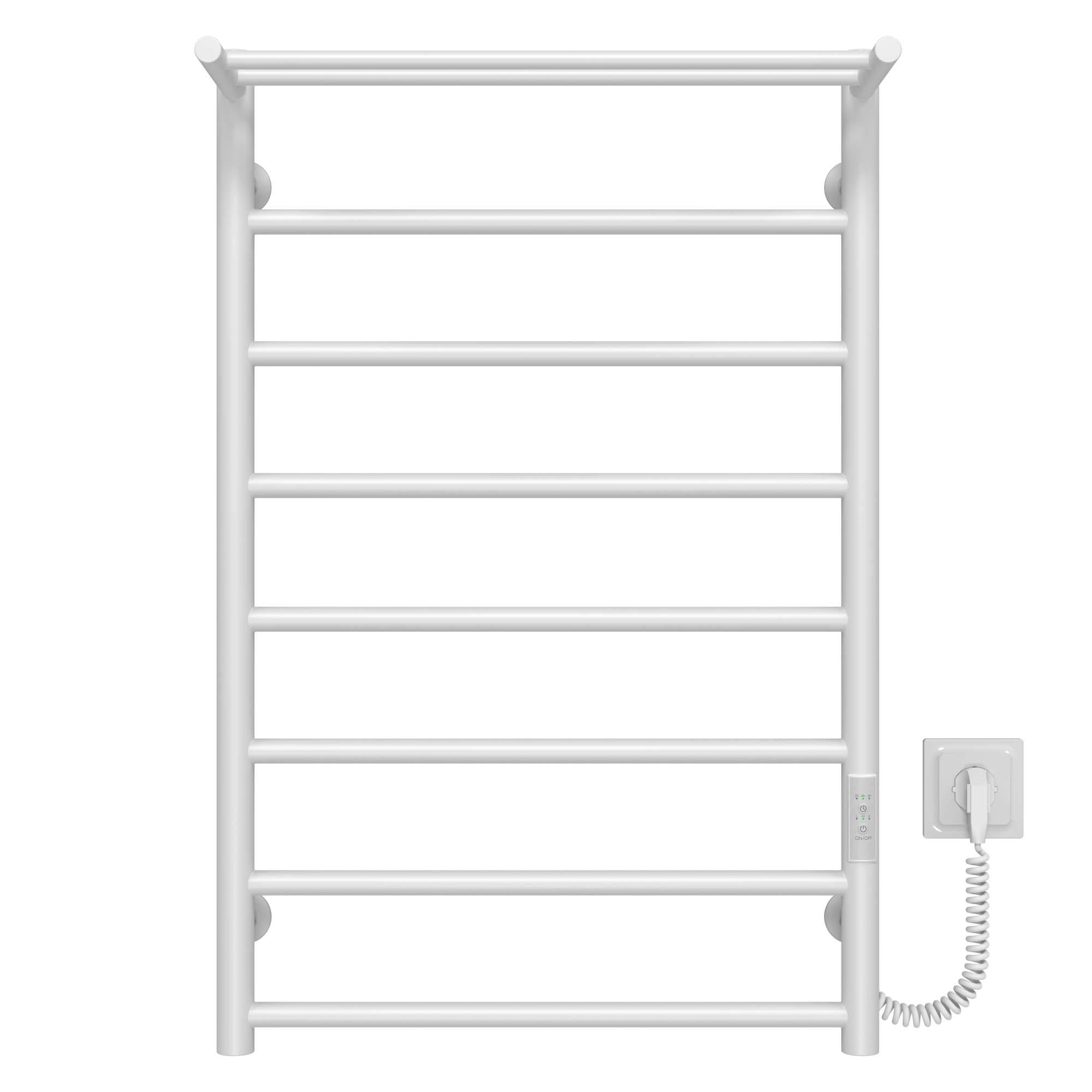 Полотенцесушитель электрический Deffi Терма П8 WD03 правое подключение нержавеющая сталь 500х800 мм Белый (C.TE.80.50.8.EWR3)