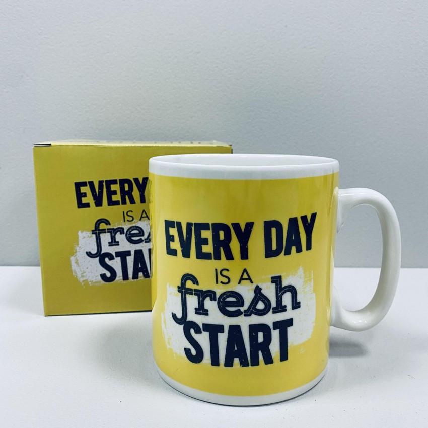 Чашка керамічна Olens Every day is a fresh start 3227 XXL 800 мл