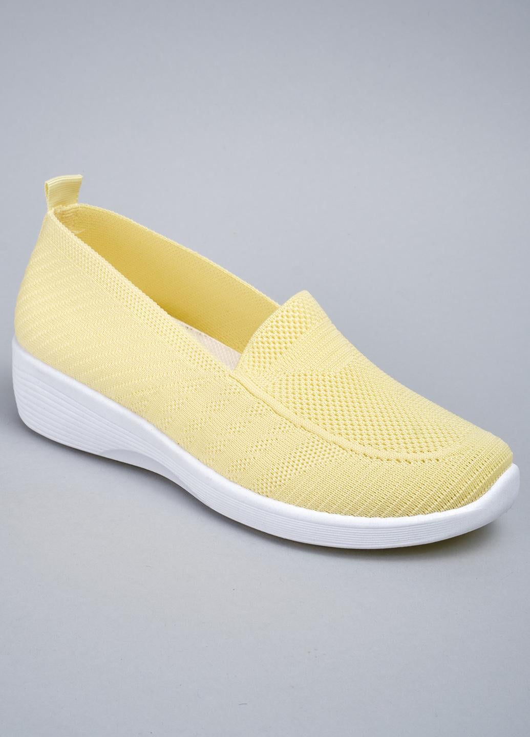 Слипоны женские Power KJ15 р. 36 Желтый (343413_36)