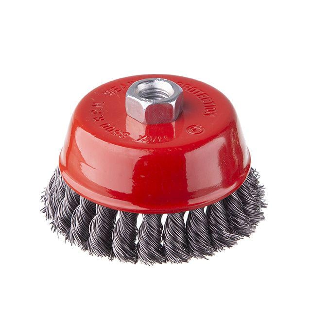 Кордщітка Intertool BT-2100 100 мм для КШМ М14 пучки крученого дроту (BT-2100)