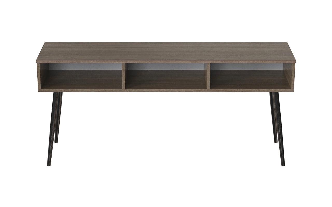 Тумба под телевизор Ferrum-decor Кентук металл/ДСП 16 мм 45x139x38 см Черный/Дуб Сонома Трюфель (FRD-106731)