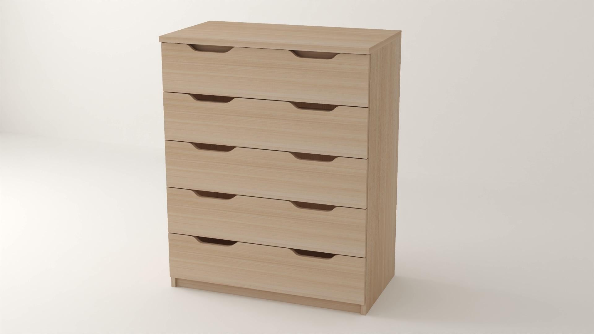 Комод Алекса ВК-49 95х45х100 см Дуб молочный