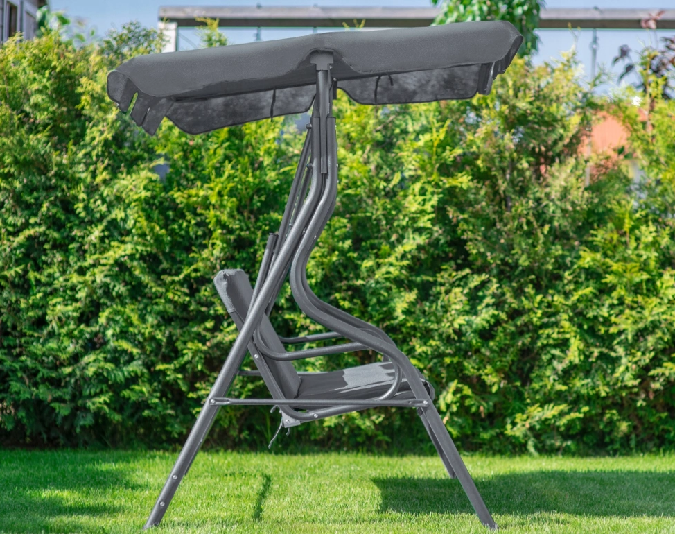 Качели LEOBRO Relax с подушками 176х114х168 см Серый (LBSW3-C1-GRY) - фото 4 Качели LEOBRO Relax с подушками 176х114х168 см Серый (LBSW3-C1-GRY) - фото 4