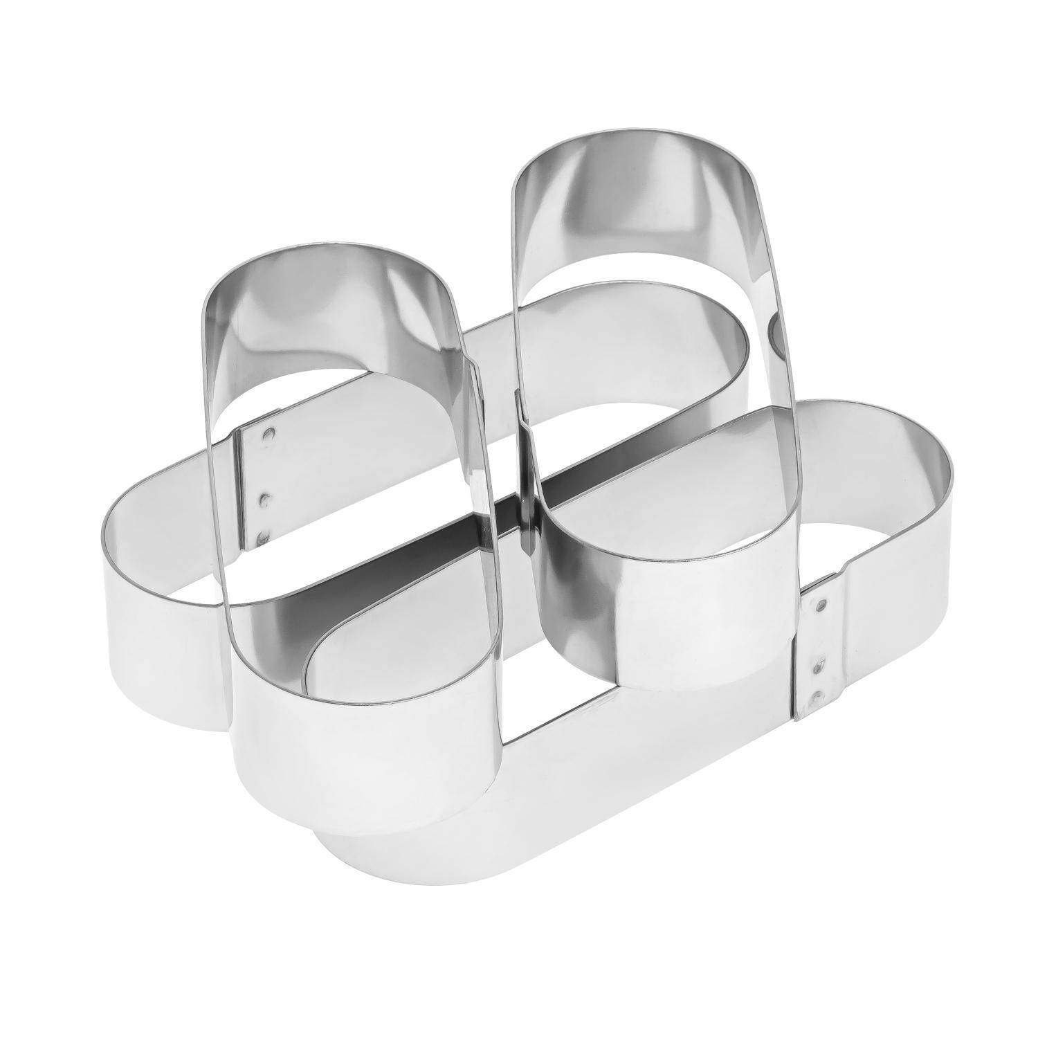 Металлические овальные формочки порционные для эклеров/пирожных/тарталеток 12х4х2,5 см 4 шт. (87231) - фото 10