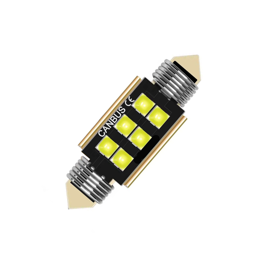 Автолампа линзованая Terra Festoon SV8,5-8 3030x6 smd 36 мм 12-24В Белый (1937526842)