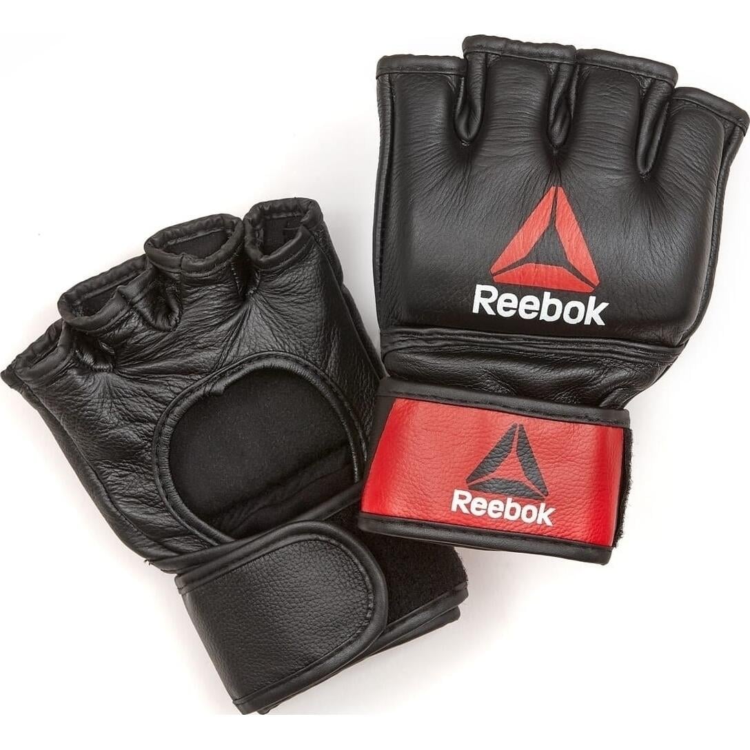 Перчатки для ММА Reebok MMA GLOVES LEATHER M Черно-красный (RSCB-10320RDBK)