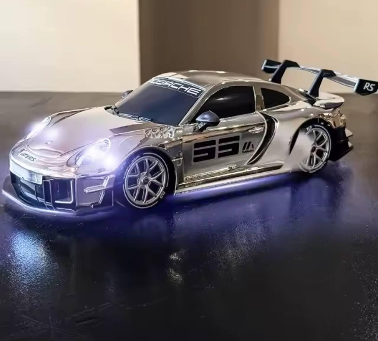 Машинка на радіокеруванні для дрифту Porsche GT3RS 1:18 повнопривідна із світлодіодним підсвічуванням Silver (mnz-em2-vvn) - фото 10 Машинка на радіокеруванні для дрифту Porsche GT3RS 1:18 повнопривідна із світлодіодним підсвічуванням Silver (mnz-em2-vvn) - фото 10