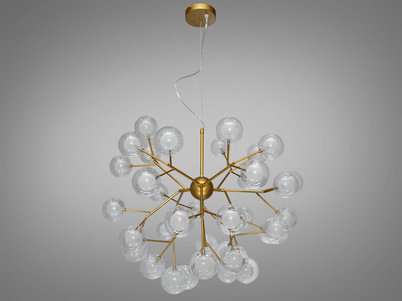 Люстра Світлячок 36 ламп Золотий/Сатин (887-36BGD) Люстра Світлячок 36 ламп Золотий/Сатин (887-36BGD)